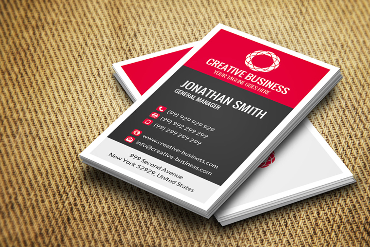 Modern Corporate Business Card CM020, a Business Card Template by annozio (Photo 3 of 4)