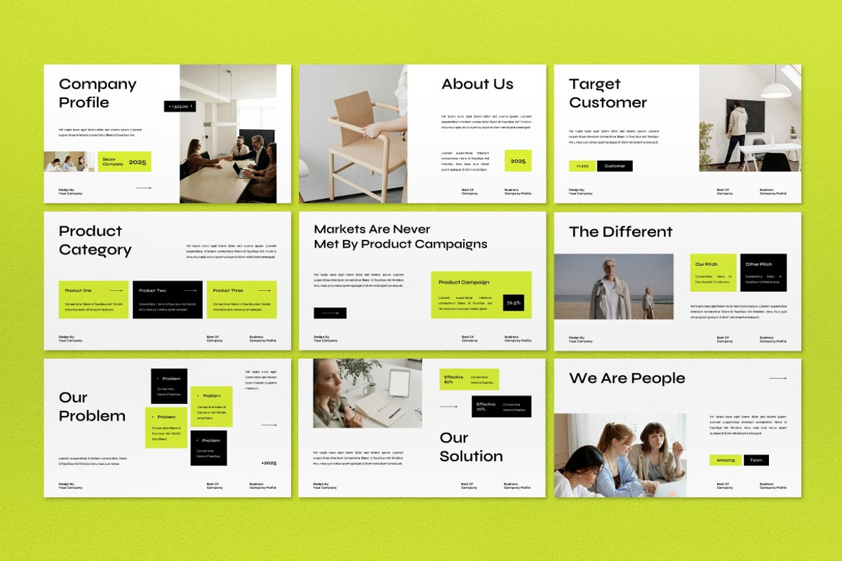 White Company Profile Google Slide, a Presentation Template by graphicook (Photo 4 of 8)