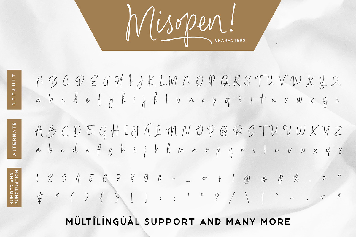 Misopen + Bonus - Handwritten Font preview 8