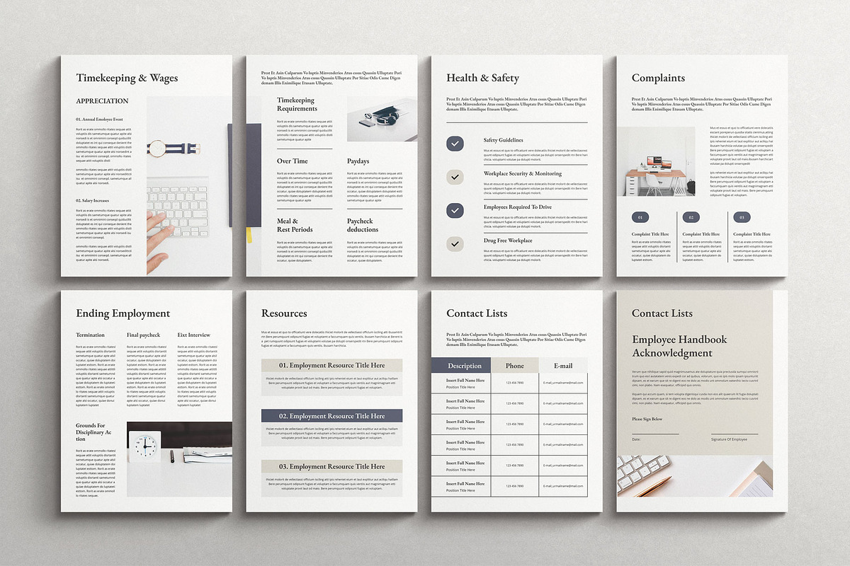 Employee Handbook Template, a Magazine Template by TemplatesForest (Photo 8 of 9)