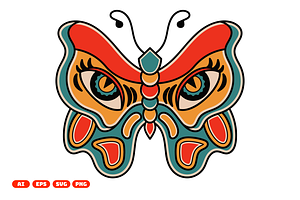 Retro Butterfly Illustration