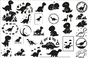 Cute dinosaur nursery decor design, an Illustration by Amazin_art (Thumbnail 1 of 31)