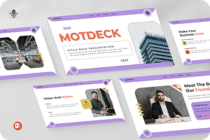 Creative Pitch Deck Powerpoint, a Presentation Template by SquidPixey