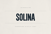 Solina – Handdrawn Display Font, a Handwritten Font by Only Fonts (Thumbnail 1 of 11)