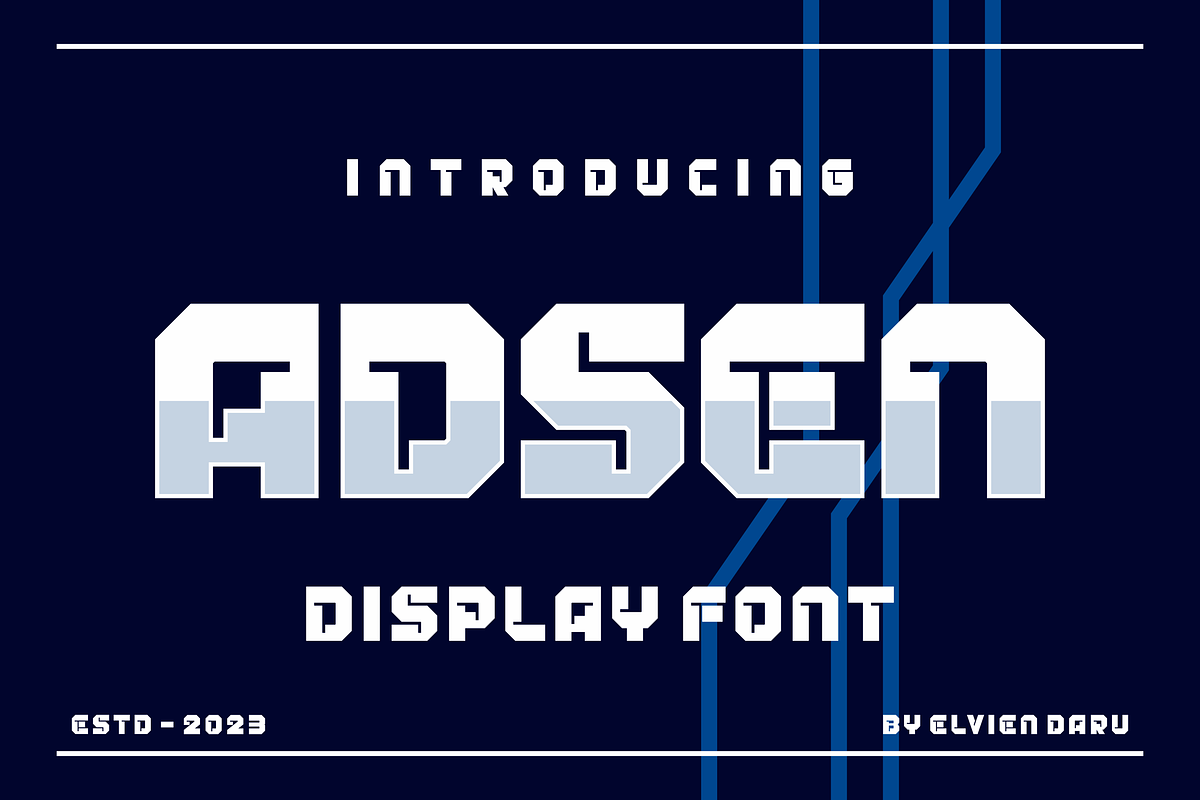 Adsen Slab Serif Font, a Slab Serif Font by lelevien