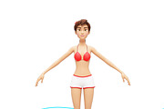 Jenny Swimsuit Character Promo Kit, a Person Illustration by Oleg Ribar (Thumbnail 24 of 27)