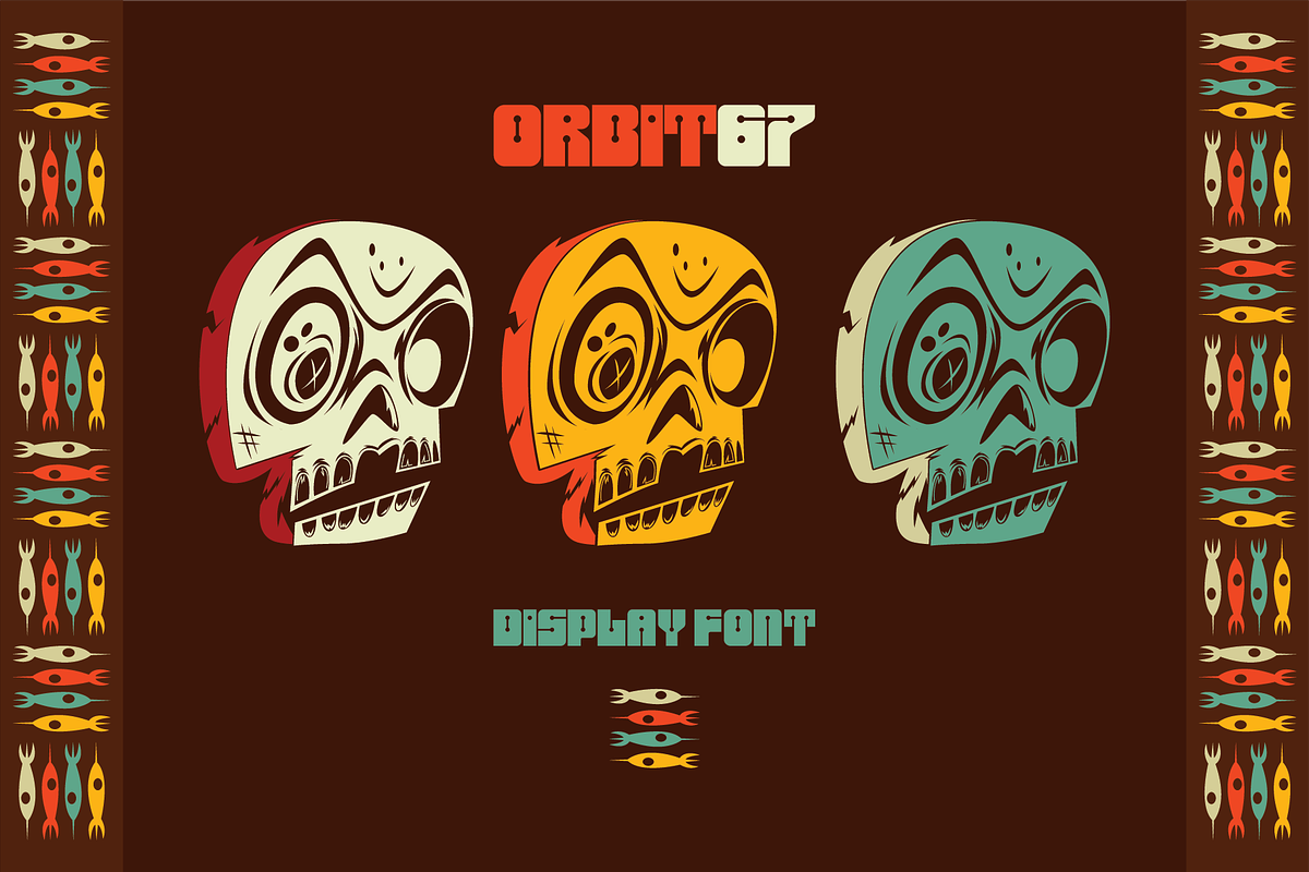 Orbit67 | Display Font, a Sans Serif Font by Bend Industries (Photo 1 of 5)