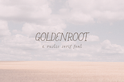 Goldenroot Serif A Rustic Font, a Handwritten Font by Beck McCormick (Thumbnail 1 of 10)