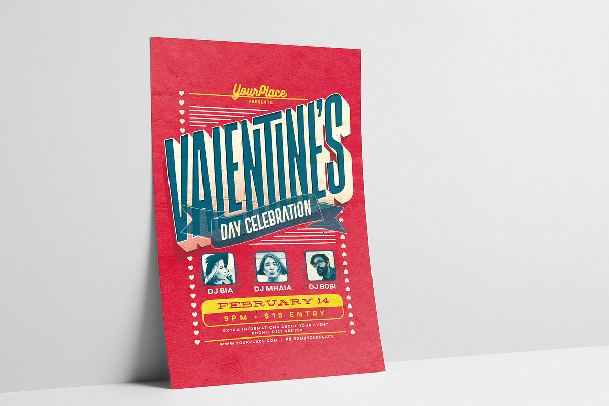 Valentine's Day Templates, a Flyer Template by Mariux (Photo 1 of 4)