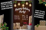 Happy Holiday Poster, an Invitation Template by CNA Designs (Thumbnail 1 of 3)