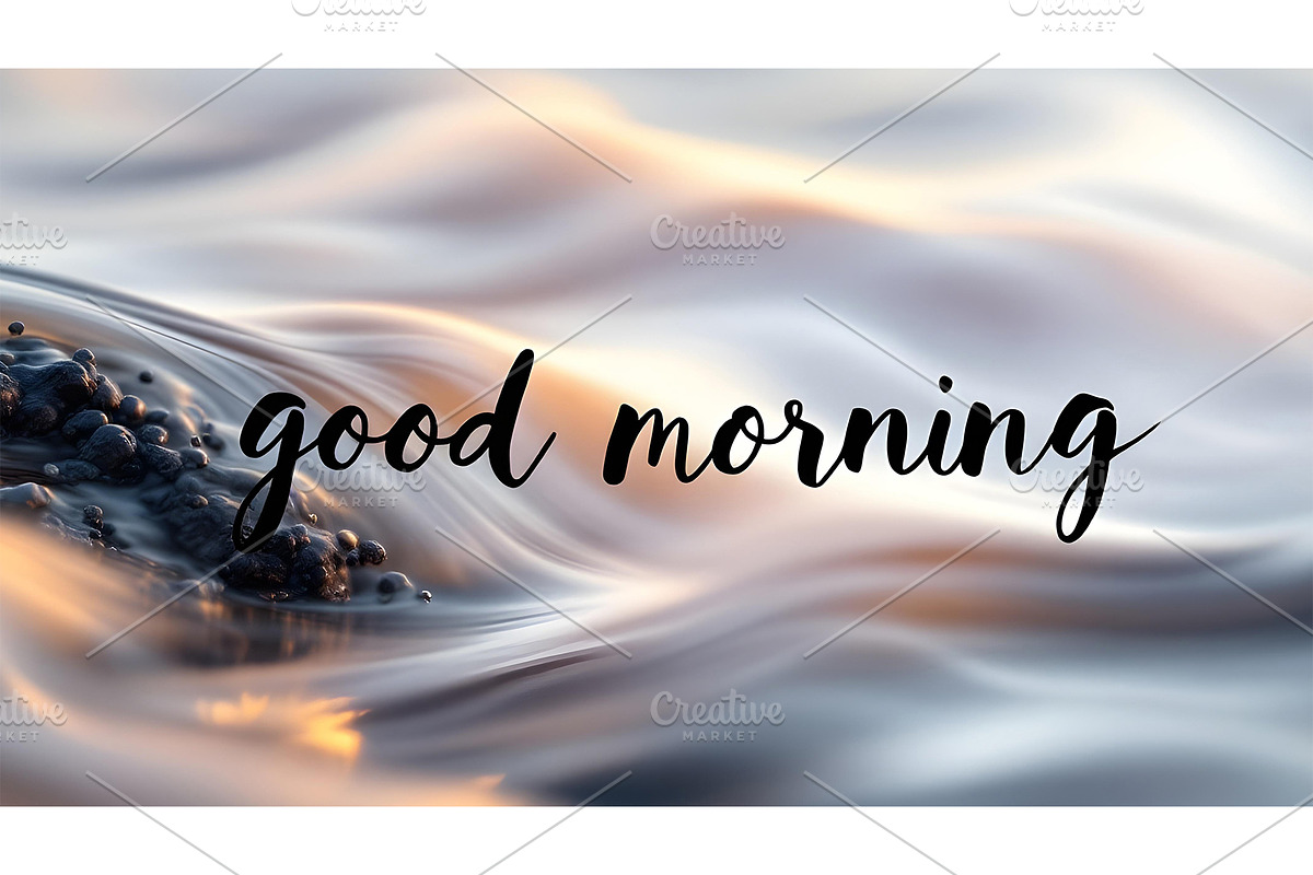 Hand drawn lettering good morning, a Graphic by Elen_Art