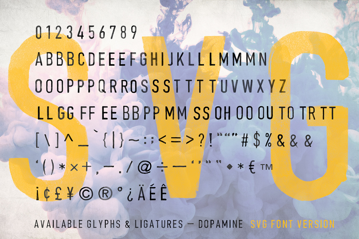 Dopamine SVG | Hand Brushed Font preview 2