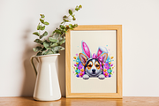 Easter Bunny Dog Peeking PNG Clipart, an Animal Illustration by KennedyStudio (Thumbnail 5 of 5)
