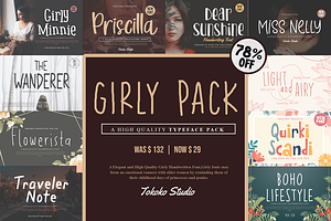 Girly Font Bundle - SALE