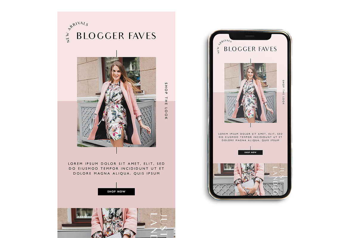 Blush Fashion Email Template, an Email Template by KikiBunnyCreative (Photo 4 of 7)