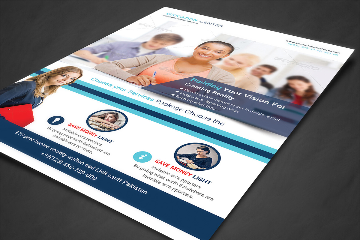 Educational Flyer Template Multipurp, a Flyer Template by AfzaalGraphics (Photo 2 of 4)