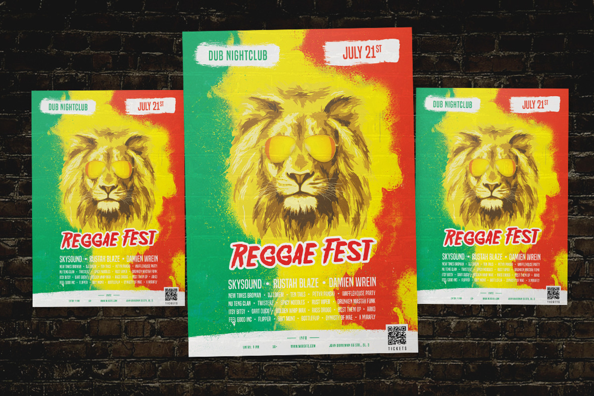 Reggae Fest Flyer, a Flyer Template by NeonLeon (Photo 1 of 3)