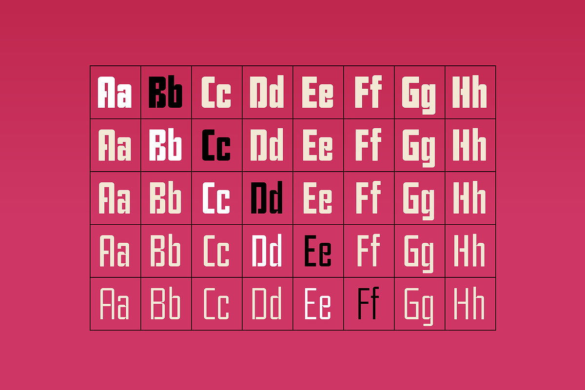 Cinematic retro sans (12 fonts), a Sans Serif Font by SelfBuild Type (Photo 6 of 10)