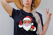 Retro Santa Blowing Bubble PNG, an Illustration by Dream Creation (Thumbnail 2 of 4)