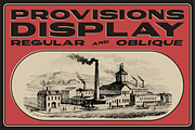 Provisions - Industrial Retro Font, a Sans Serif Font by Surplus Type Co (Thumbnail 1 of 9)
