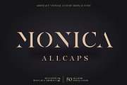 Monica Allcaps Font Duo, a Serif Font by Asenbayu (Thumbnail 1 of 10)