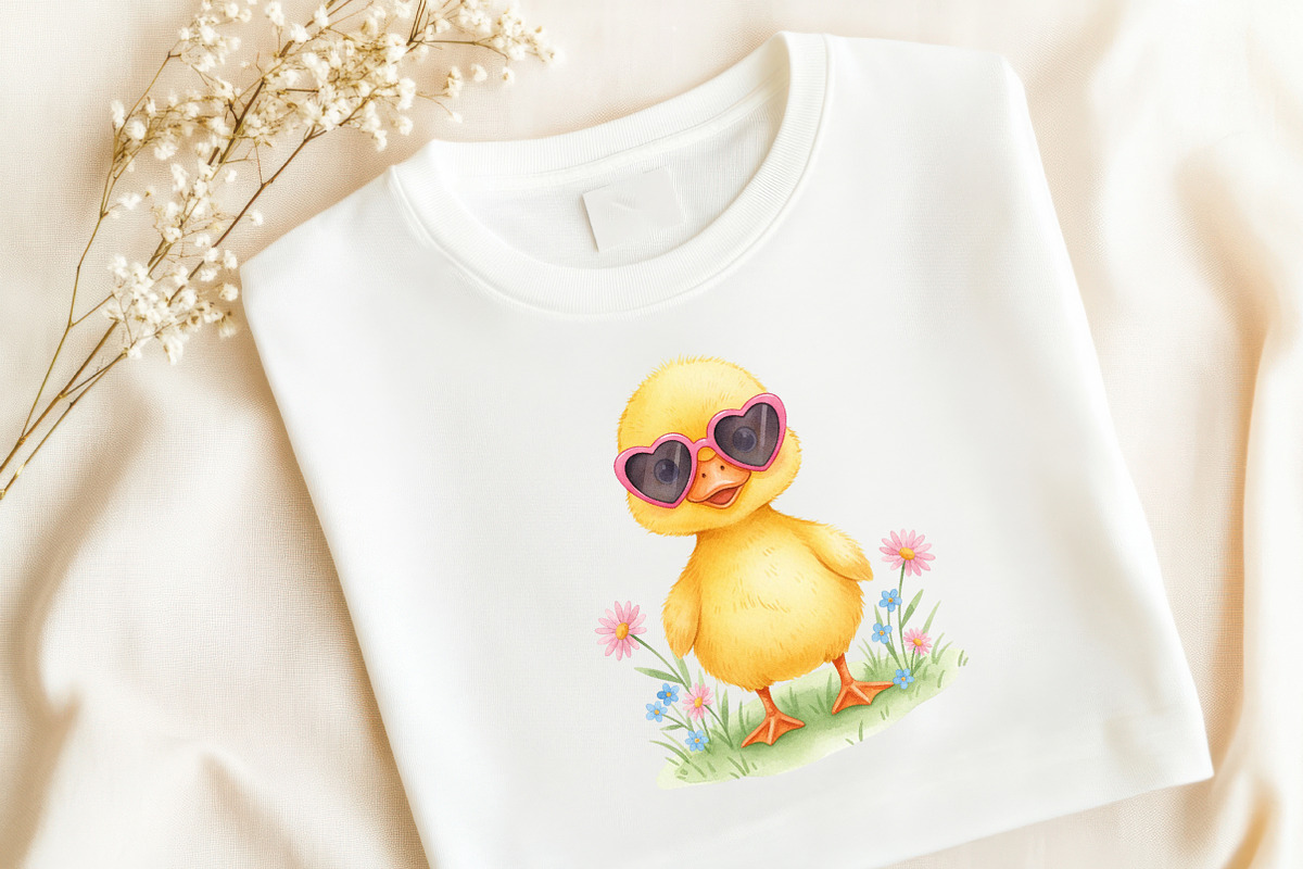 Whimsical Summer Duck Clipart, an Illustration by GatewayDesign (Photo 4 of 5)