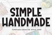 Simple Handmade | Script Font, a Script Font by Scratchones (Thumbnail 1 of 8)