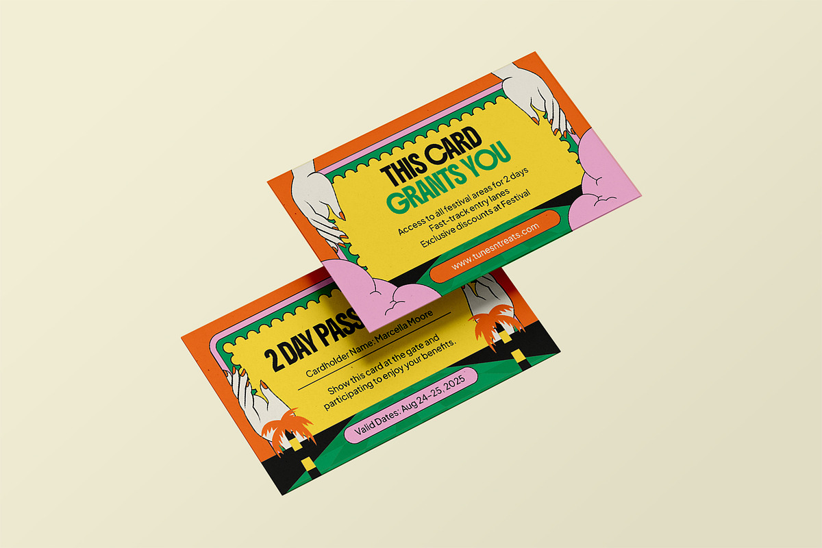 Tunes & Treats - Membership Card, a Print Template by StreaksideStd (Photo 2 of 3)
