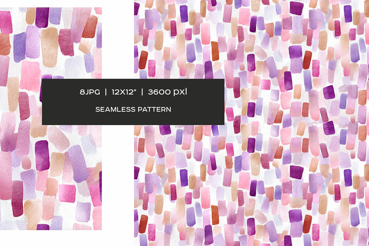 Watercolor dots and stars pattern, a Pattern Graphic by Art and Funny (Photo 3 of 10)