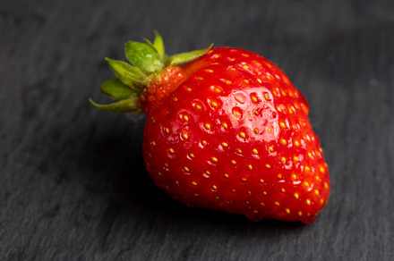 clean washed ripe red strawberries during cooking, a Photo by MyPhotos
