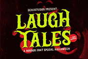 Laugh Tales | Horror Halloween Font, a Font by Denustudios (Thumbnail 1 of 12)