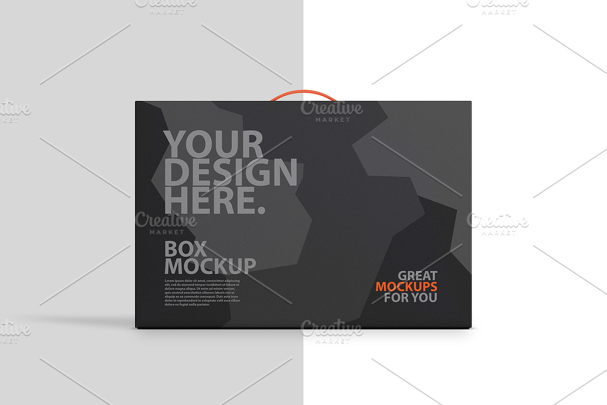 Box With Handle PSD Mockup, a Cups & Container Mockup by GreatFruit (Photo 3 of 5)