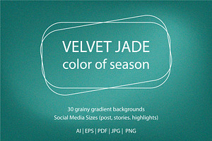 Velvet Jade grainy gradient textures