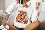 Fall Highland Cow PNG, a Seasonal Illustration by Daily.Designs (Thumbnail 4 of 5)