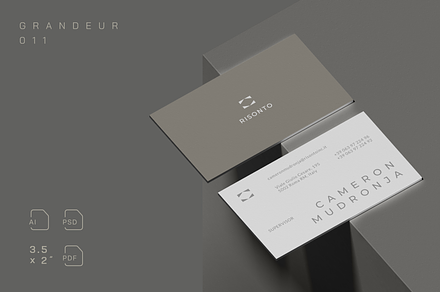 Grandeur Business Card 011, a Business Card Template by baqoos
