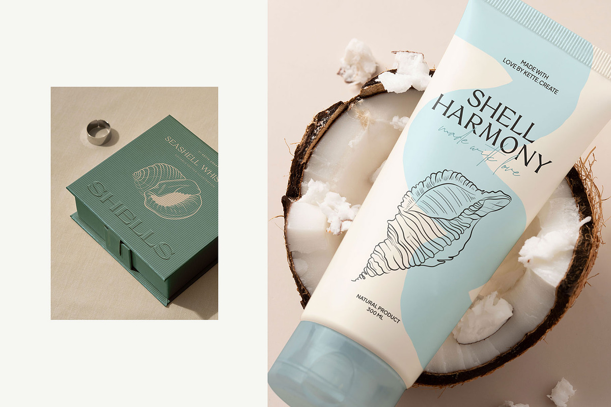 Ocean Shells Illustration, an Object Illustration by KetteCreate (Photo 15 of 17)