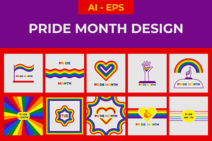 Pride Month Design, a Seasonal Illustration by Lakhan1998