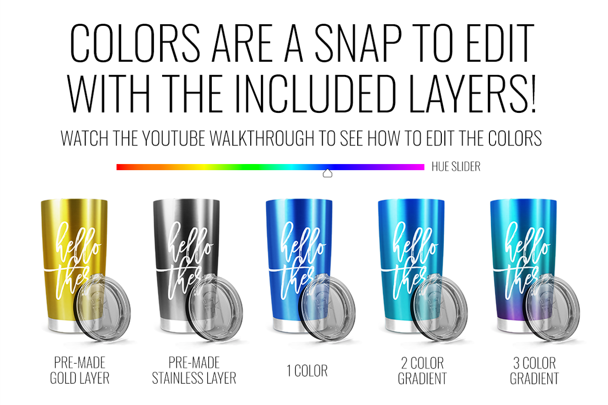 20oz Stainless Hogg Tumbler Mockup, a Product Mockup by SarahDesign (Photo 2 of 7)