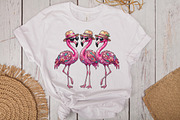 Rhinestone Flamingo Summer PNG, an Illustration by CraftArtStudio (Thumbnail 3 of 4)