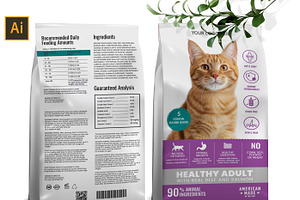 Cat Food Packaging Template