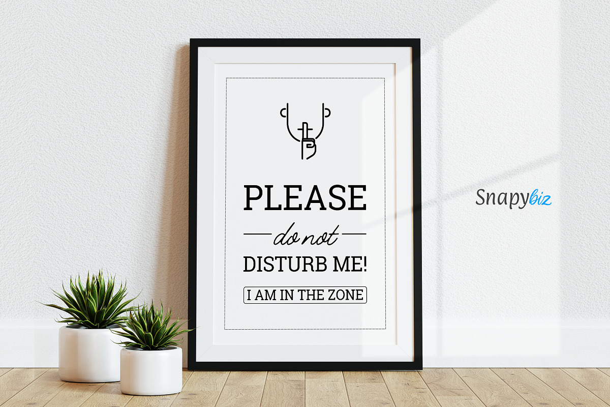 Printable Do Not Disturb Signs, a Templates & Theme by Snapybiz (Photo 2 of 9)