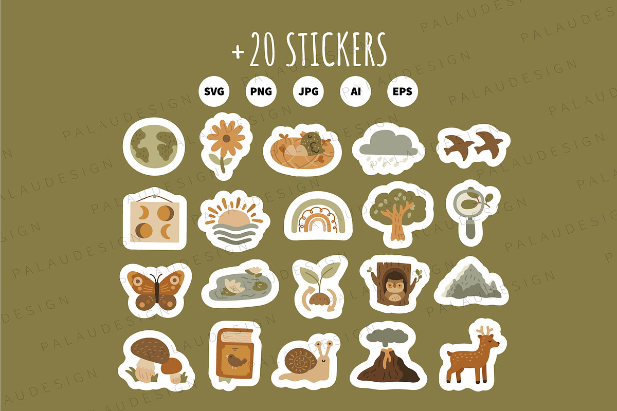 Natural Science Clipart Set, an Education Illustration by Palau (Photo 10 of 10)