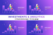 Investments & Analytics graphs, a Finance Illustration by Julia Tim (Thumbnail 1 of 5)