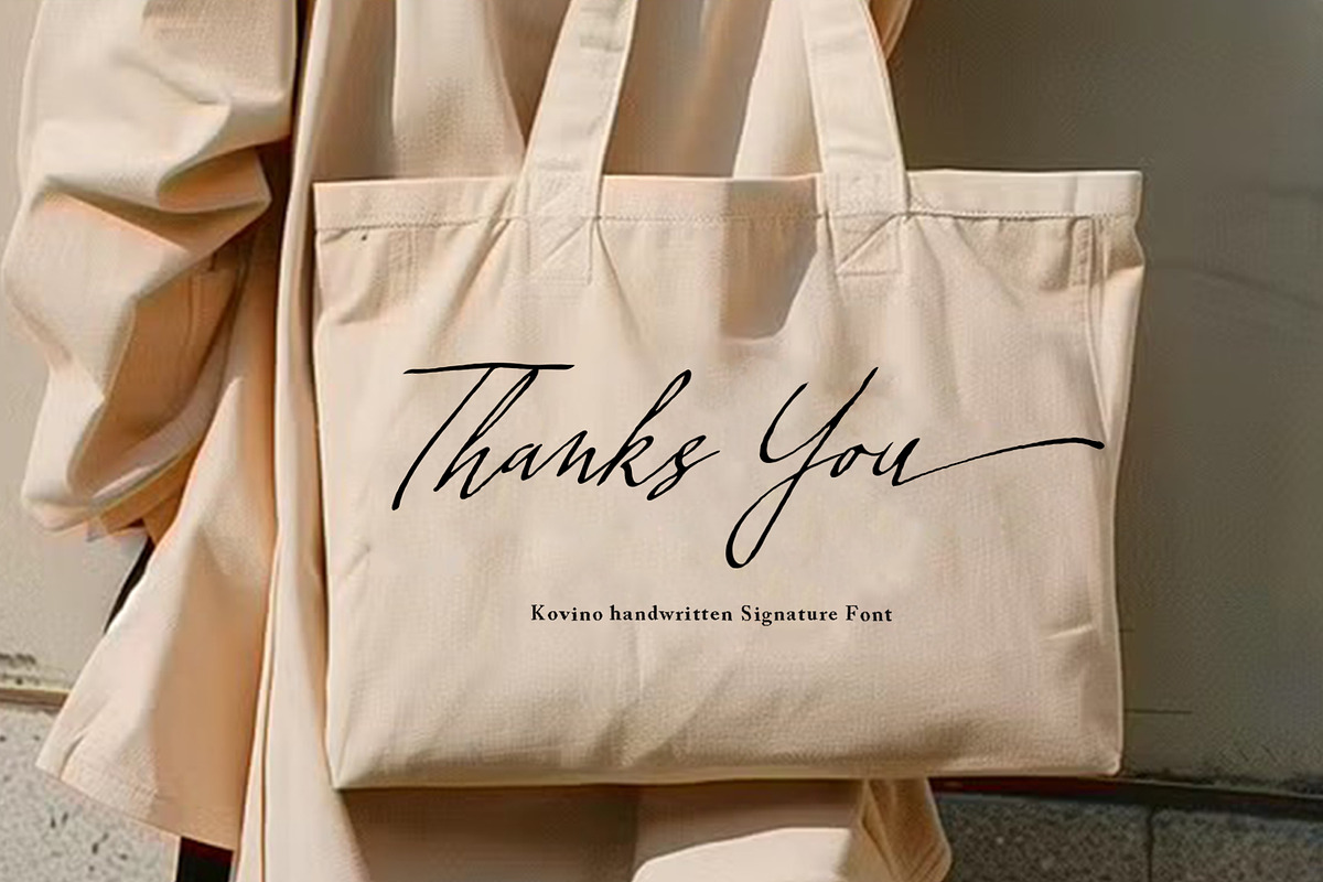 Kovino Signature, a Handwritten Font by Sulthan Studio (Photo 4 of 8)