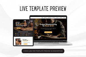 Woodworking Canva Website Template