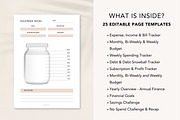 Budget Planner Bundle for Canva, a Templates & Theme by DeeBeeDesign (Thumbnail 3 of 11)