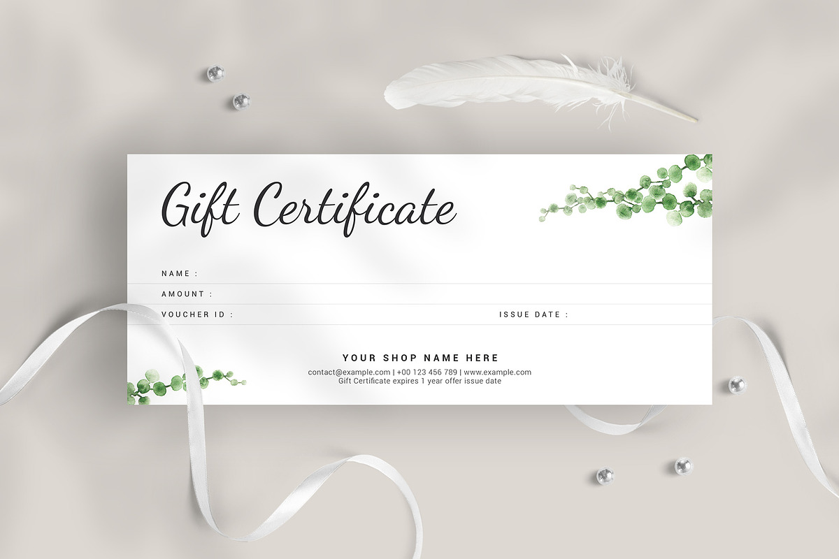 Gift Certificate, a Card Template by Amit Debnath (Photo 1 of 6)