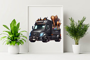 Fall Autumn Truck  Sublimation Clipa, an Illustration by SVGArt (Thumbnail 3 of 8)