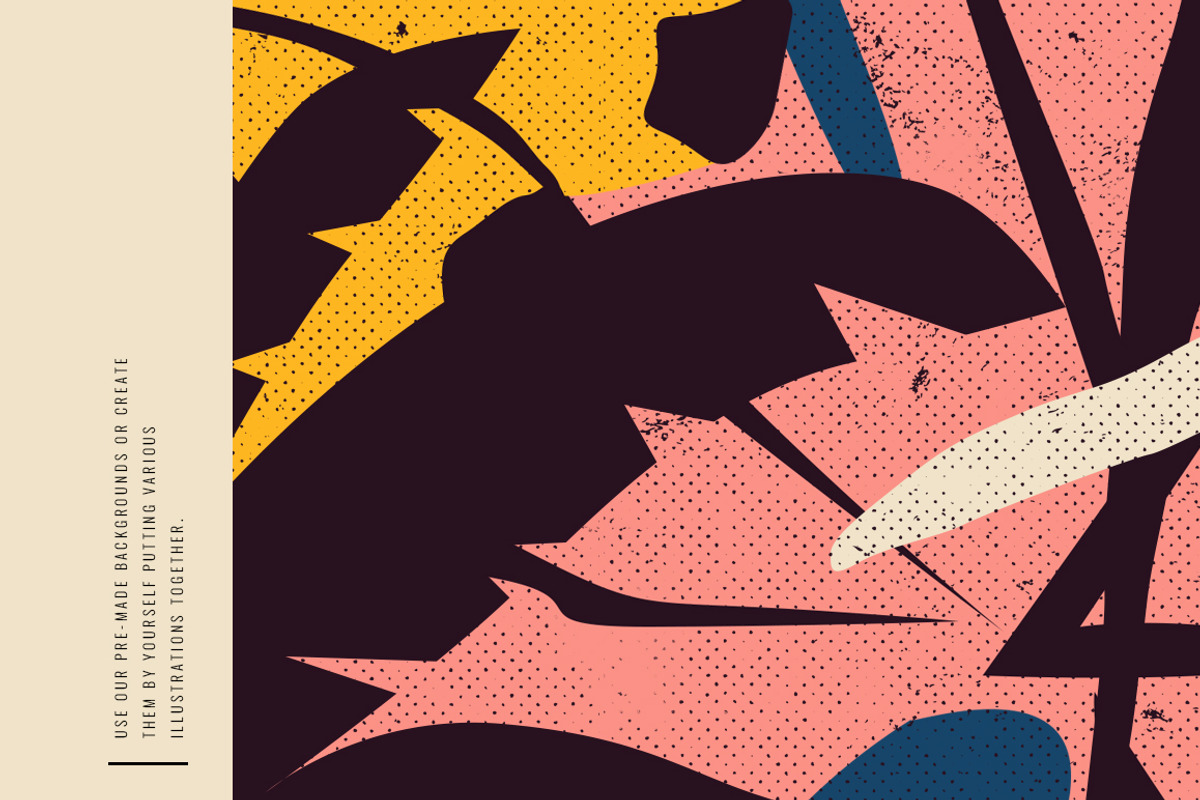 Risograph Tropic Objects&Backgrounds, an Object Graphic by CreativeFolks (Photo 8 of 8)