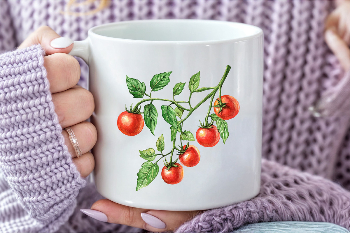 Watercolor Farmer's Market Clipart, an Illustration by Craft Nest (Photo 6 of 9)